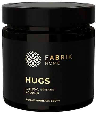 Свеча ароматическая Hugs «Цитрус, ваниль, корица»