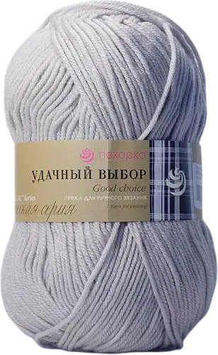 Пряжа для вязания «Удачная», 08 серый