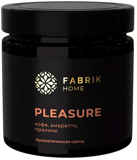 Свеча ароматическая Pleasure «Кофе, амаретто, пралине»