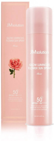 Спрей для лица солнцезащитный SPF50+ PA++++ «Glow Luminous Flower Sun Spray Rose»