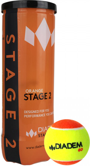 Набор мячей детских для большого тенниса «Stage 2 Orange Ball»