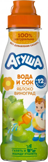 Напиток вода с соком «Яблоко-виноград»