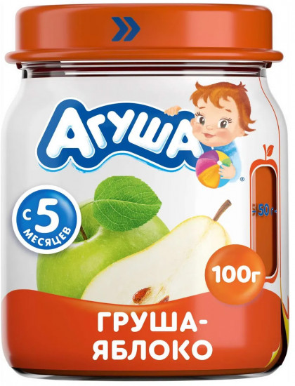 Пюре фруктовое «Груша-яблоко»