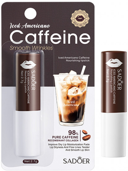 Бальзам для губ с кофеином и рекомбинантным коллагеном «Iced Americano»