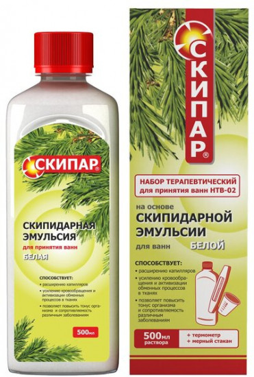 Набор для принятия ванн терапевтический на основе белого скипидарного раствора