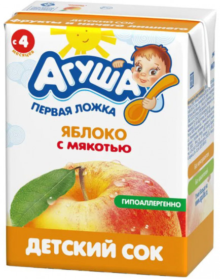 Сок детский с мякотью «Яблоко»