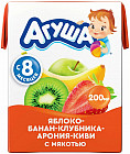 яблоко, банан, клубника