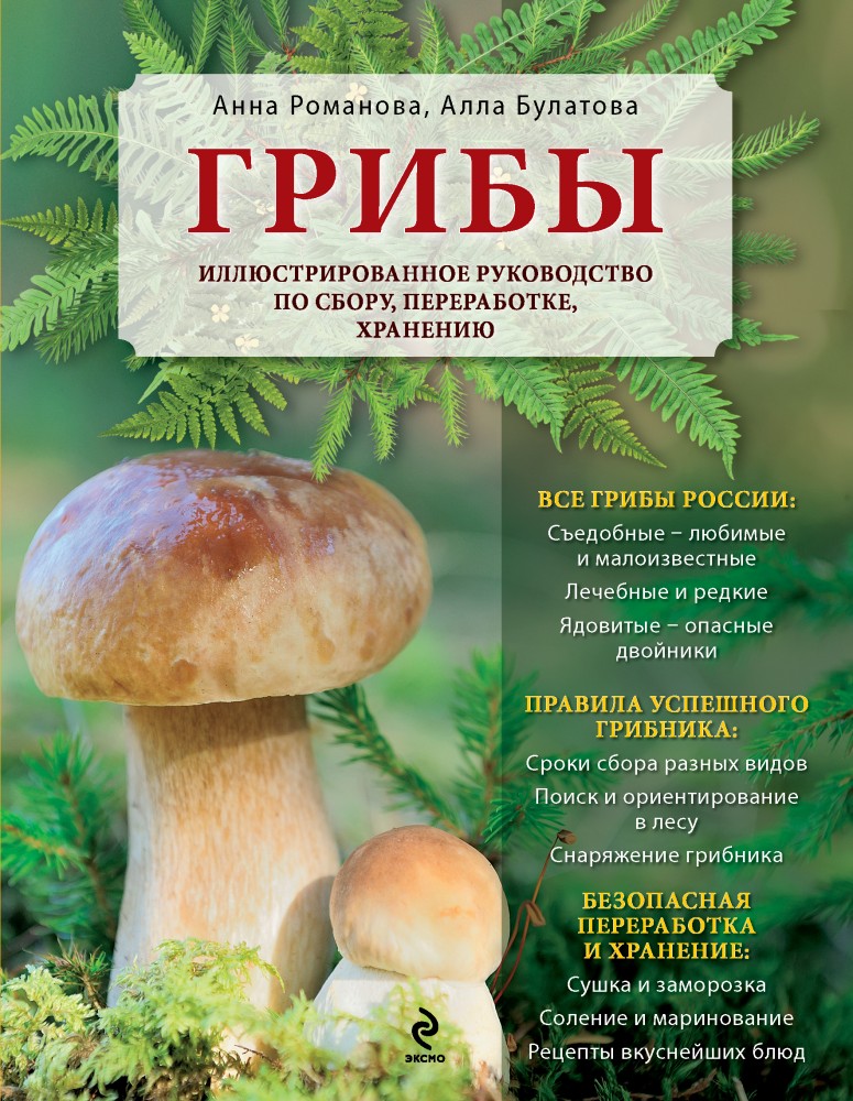 Грибы. Иллюстрированное руководство по сбору, переработке, хранению | Грибы