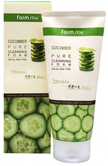 Пенка для умывания с экстрактом огурца «Cucumber Pure Cleansing Foam»