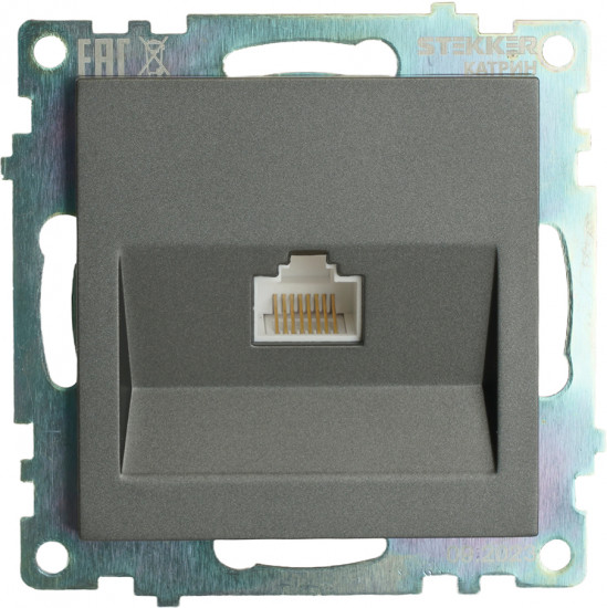 Розетка компьютерная одноместная RJ-45