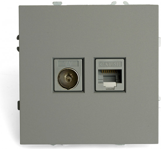 Розетка TV и компьютерная RJ-45
