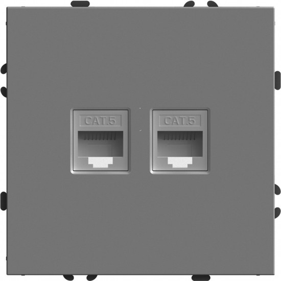 Розетка компьютерная двухместная RJ-45