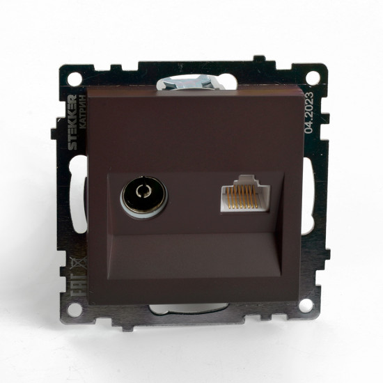 Розетка TV и компьютерная GLS00-7106-04