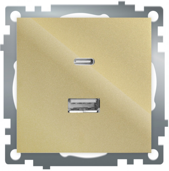 Розетка двухместная GLS10-7116-08