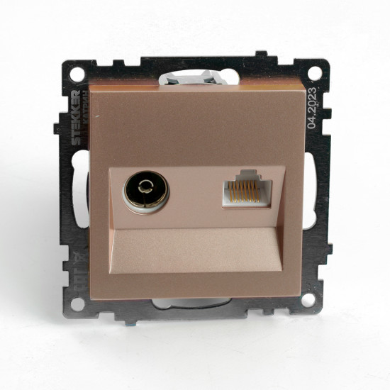 Розетка TV и компьютерная GLS00-7106-02