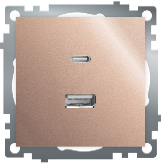 Розетка двухместная GLS10-7116-02