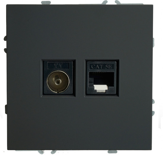 Розетка TV и компьютерная RJ-45