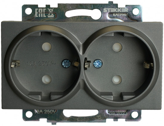 Розетка двухместная GLS16-7114-06