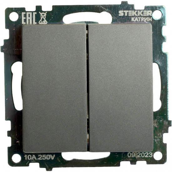 Переключатель двухклавишный GLS10-7107-06