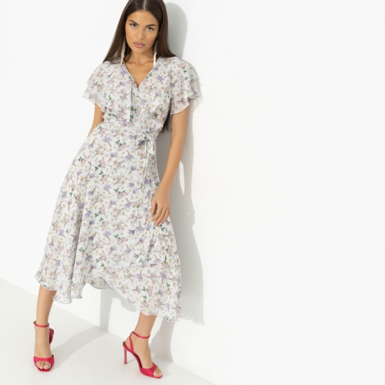 Платье нарядное Счастье влюбленности (серый)