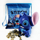 Копилка в подарочном мешочке «Стич»