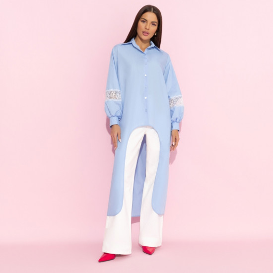 Рубашка удлиненная Жизнь как подиум