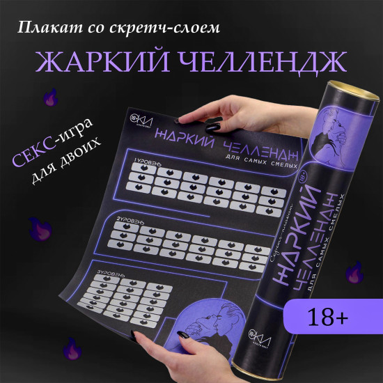 Плакат для двоих «Жаркий челлендж»
