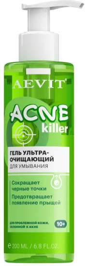 Гель для умывания проблемной кожи, склонной к акне, ультраочищающий
