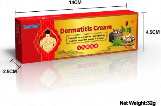 Натуральная травяная мазь от экземы, псориаза «Dermatitis Cream»