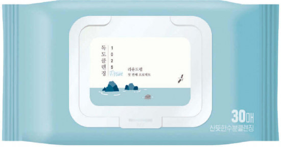 Салфетки для снятия макияжа очищающие «Dokdo Cleansing Tissue»