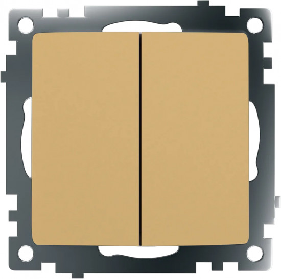 Выключатель двухклавишный GLS10-7104-08