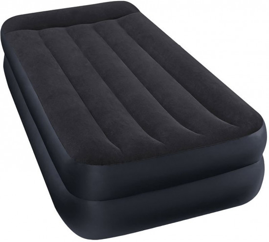 Кровать надувная с подголовником и встроенным насосом «Pillow Rest Raised Bed»