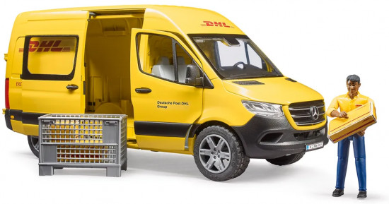 Машинка «Фургон DHL Mercedes Benz Sprinter с фигуркой»