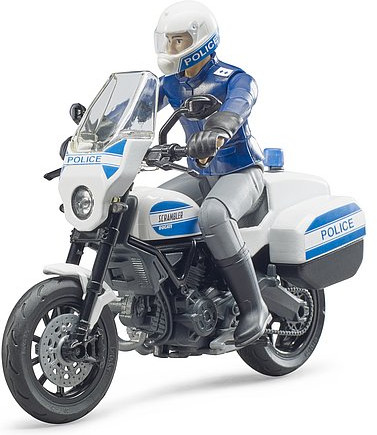Мотоцикл с фигуркой полицейского «Scrambler Ducati»