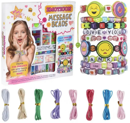 Набор для изготовления браслетов для девочек «Message Beads»