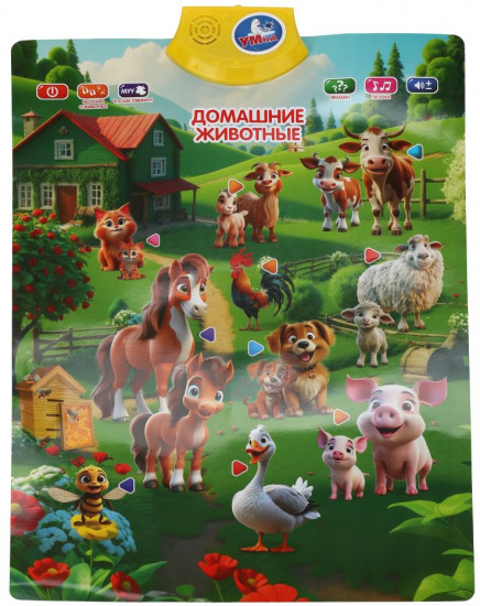 Плакат говорящий «Домашние животные»