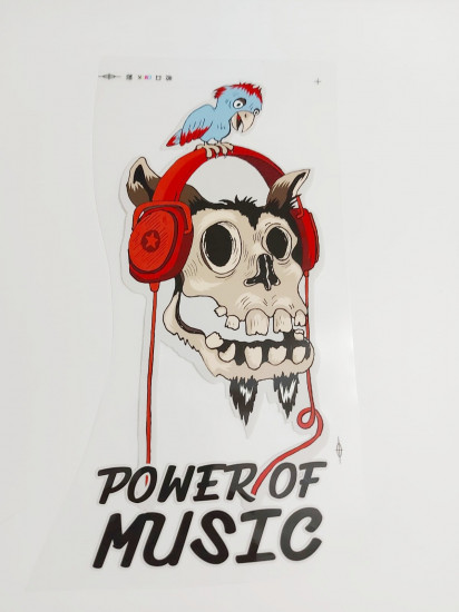 Термонаклейка «Power of music»