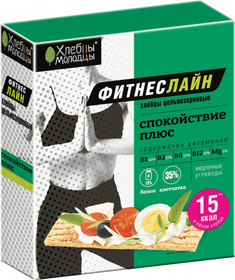 Хлебцы цельнозерновые «Спокойствие Плюс»