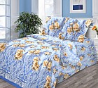 Комплект постельного белья "Розали" (арт. 19262, 2-спальный, бязь, 2 наволочки 70х70), цвет голубой