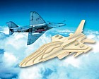 Самолет F-16. Сборная деревянная модель