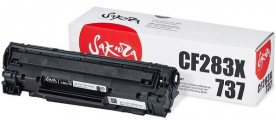 Картридж Sakura CF283X/737, цвет черный