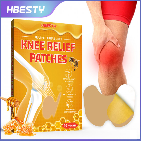 Обезболивающие согревающие коленные пластыри с пчелиным ядом «Knee Relief Patches»