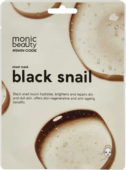 Маска для лица тканевая с муцином черной улитки «Black Snail»
