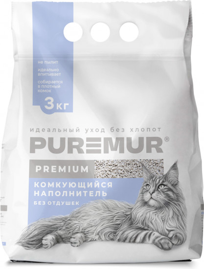 Наполнитель для кошачьего туалета комкующийся бентонитовый «Premium»
