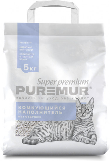 Наполнитель для кошачьего туалета комкующийся бентонитовый «Premium»