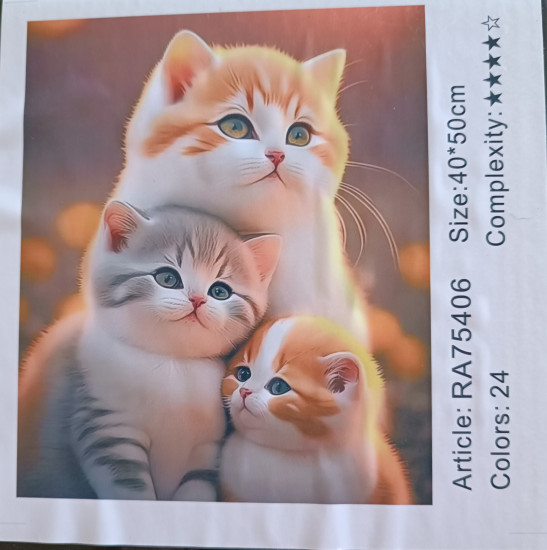 Рисование по номерам «Котики»