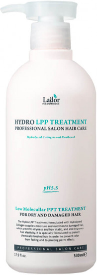 Маска для поврежденных и сухих волос с коллагеном «Eco Hydro LPP Treatment»