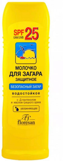 Молочко защитное для загара SPF25
