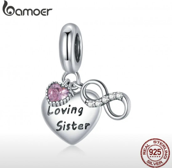 Шарм из серебра «Loving Sister»