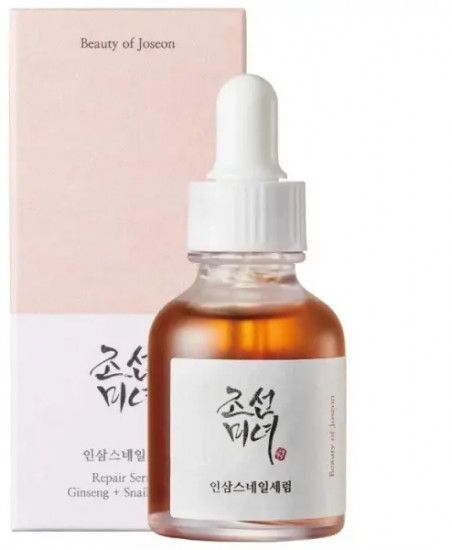 Сыворотка для упругости кожи лица восстанавливающая «Revive Serum: Ginseng + Snail Mucin»